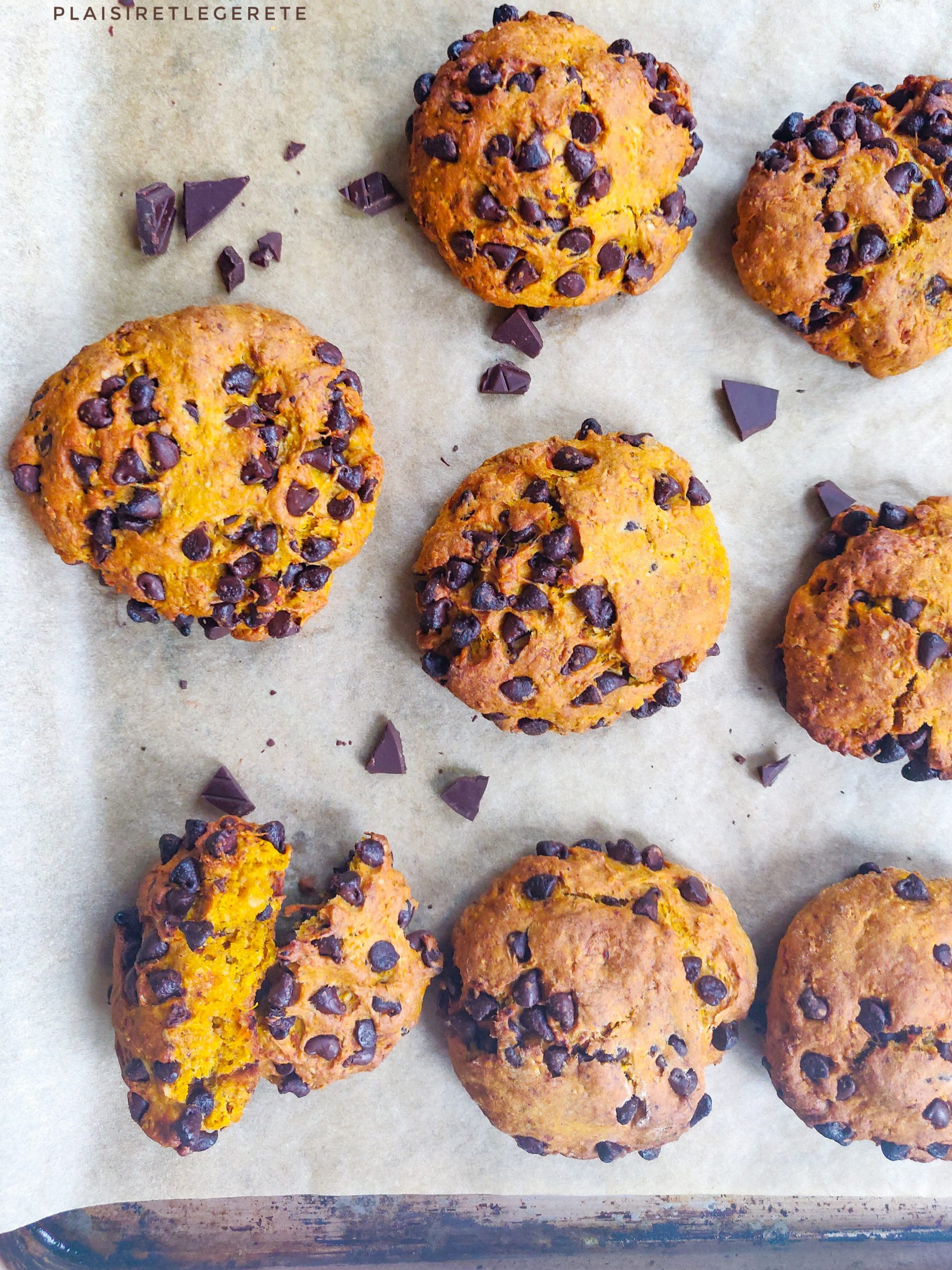 Lire la suite à propos de l’article Cookies potiron et chocolat